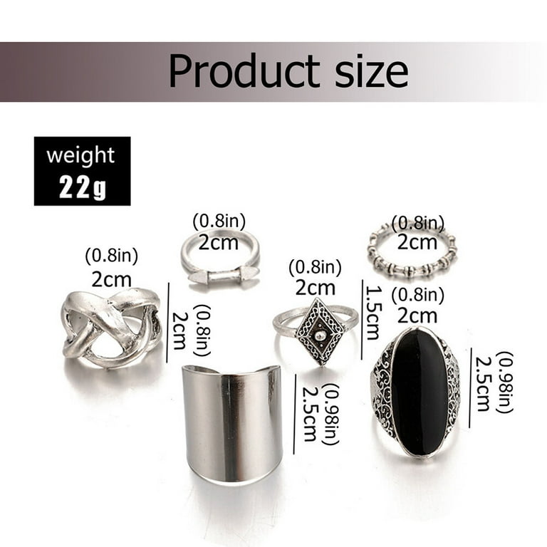 NIUPIKA Ring Sizer Measuring Set Finger Size Gauge Measure Tool