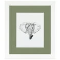 thumbnail image 2 of ArtToFrames 12x14 Matted Picture Frame with 8x10 Single Mat Photo Opening Framed in 1.25 Satin White Frame and 2 Basil Mat (FWM-3966-12x14), 2 of 8