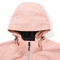 thumbnail image 4 of Baqcunre Womens Jacket Women's Autumn And Winter Solid Color Windproof And Rainproof Hooded Coat Breathable Outdoor Jacket Fleece Jacket Womens Fall Fashion 2023 Pink 4XL, 4 of 7