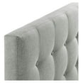 thumbnail image 6 of KriKac Emily Tufted Button Linen Fabric Upholstered Headboard in Gray, 6 of 9