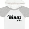 thumbnail image 4 of Inktastic Just a Nebraska Girl Born and Raised Girls Baby Bodysuit, 4 of 5