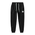 thumbnail image 4 of YUGYXL Big and Tall Drawstring Sweatpants for Men Summer Ice Silk Jogger Pants Outdoor Thin Lightweight Sport Pants with Pockets Black XXXXXL, 4 of 5