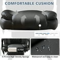 thumbnail image 6 of JONPONY Big and Tall Office Chair 500LBS Executive Office Chair Massage and Footrest Ergonomic Computer Desk Chair Reclining High Back Leather Office Chair Lumbar Back Support Swivel Rolling,Black, 6 of 12