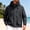 c01Black, variant on Men's Lightweight Waterproof Rain Jacket Outdoor Windproof Hooded Windbreaker for Hiking, Cycling and Running Gold XXL