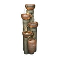 thumbnail image 3 of 39.7’’H 5-Tier Relaxing Outdoor Indoor Garden Water Fountain Decor - for Contemporary Design for Garden, Patio, Deck, Porch, Backyard and Home Art Decor, 3 of 10
