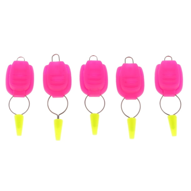 5x Carrete de pesca Sunnimix Tapón de línea Baitcasting Retenedores de verificación de hebilla de alambre