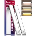 thumbnail image 1 of Under Cabinet Lighting, 2 Pack 13 Inch 3 Color Temperatures Motion Sensor Light indoor, USB Rechargeable Under Cabinet Lights, Stick-On Mag, 1 of 7
