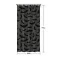 thumbnail image 5 of Gray Halloween Bats and Spider Webs Shower Curtain 36"x72" ,Bathroom Decorative Shower Curtains Set with 12 Hooks,Modern Waterproof Washable Shower Curtain, 5 of 6
