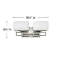 thumbnail image 3 of Hinkley Lighting - Two Light Bath - Lanza - 2 Light Bath Vanity in Transitional, 3 of 7