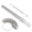 Silver - US Standard Gauge, variant on Aluminium Ring Sizer Mandrel Kit - Metal Finger Sizing Stick with A-Z UK Ring Gauge and Measuring Tape (11.81 inches / 30 cm)