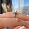 thumbnail image 3 of vylahjewellery Princess Moissanite Engagement Ring, Wedding & Proposal Ring for Women, Bezel Set Anniversary Ring, Birthday Gift Ring, 3 of 10