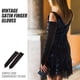 thumbnail image 4 of Guantes largos de satén para fiesta de ópera, sin dedos, para novia, largos, hasta el codo, talla adulta, para vestido de ópera, fiesta de noche, vestido de novia, 4 of 7