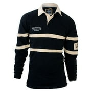 Rugby Shirt - Black Tan, Medium