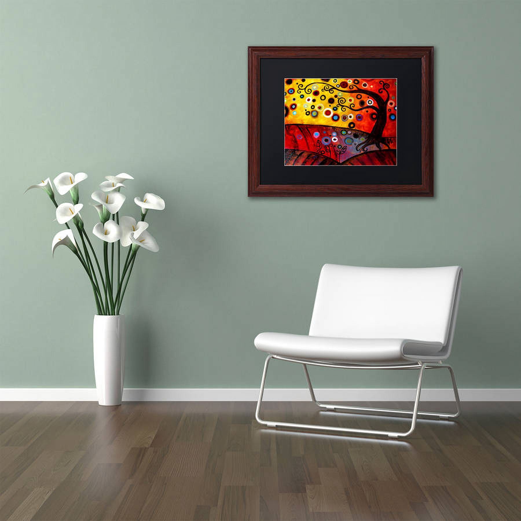 Trademark Fine Art "71" Canvas Art by Natasha Wescoat, Black Matte, Wood Frame
