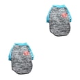 thumbnail image 3 of Ropa para perros Methold camisa Invierno Cálido Chaleco Suéter felpa Abrigo Chihuahua gris XL 2piezas, 3 of 5
