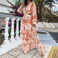 thumbnail image 1 of WILLBEST Vestidos Casuales para Mujer Verano Mujeres Maxi Vestido Largo Vacaciones Floral Boho Paisley Estampado Recortado Vestido de Mujer Extra Grande, 1 of 3