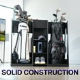 thumbnail image 3 of Life Finds Golf Bag Storage Organizer for 2 Club Bags and Accessories, 3 of 8