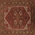 thumbnail image 1 of Ahgly Company Indoor Square Persian Brown Traditional Area Rugs, 8' Square, 1 of 4