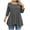 Black, variant on Women's Elegant Dot Print Shirt 3/4 Sleeve Tees Round Neck Chic Blouse Casual Loose Fit Tunic Tops My Order My Items