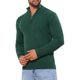 thumbnail image 4 of SUÉTER DE PULLOVER DE CUELLO ALTO PARA HOMBRE INSPIRE CHIC, CON CREMALLERA DE CUARTO, TEJIDO, POLO, TAMAÑO S, VERDE, 4 of 6