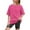 Hot Pink, variant on yillto Girls Summer 2 Piece Outfits Kids Oversized T Shirts and Yoga Shorts Clothing Sets 5-15 Years