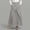 Gray, variant on Linen Max Skirt for Women Plus Size Long Skirt Elastic High Waist A-line Skirt Solid Color Beach Casual Skirt