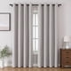 thumbnail image 1 of Cortinas Joydeco 100% lino opaco, 230 cm de alto, 2 paneles, color gris, 1 of 9
