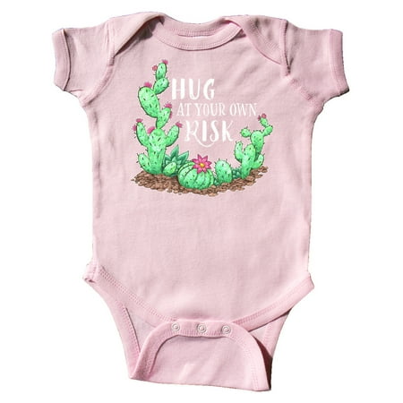 

Inktastic Hug At Your Own Risk Cacti and Succulents Gift Baby Boy or Baby Girl Bodysuit