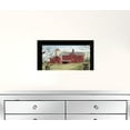 thumbnail image 2 of HomeRoots 404365 Rustic Red Barn & Birds Black Framed Print Wall Art, Earthtone, 2 of 3
