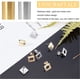 thumbnail image 5 of 32 piezas de aretes de rombo de 2 colores, 2 estilos, acero inoxidable 304, hipoalergénicos, con tuercas., 5 of 9