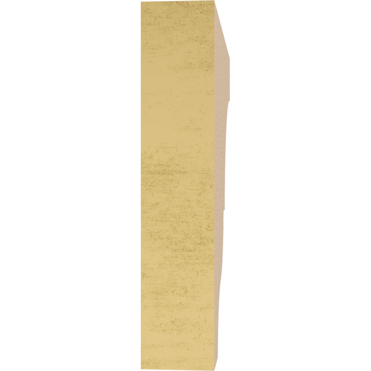 2"W x 10"D x 10"H Thin Asheboro Rough Cedar Woodgrain TimberThane Corbel, Primed Tan