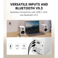 thumbnail image 4 of Restored Edifier M60 Multimedia Speaker Bluetooth 5.3, 66W RMS, Hi-Res Audio & Hi-Res Wireless Audio, LDAC,3" Mid Bass & 1" Tweeter, USB-C & Aux Inputs, Compact Desktop Speaker (Refurbished), 4 of 9