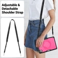 thumbnail image 6 of XYX Case for Samsung Galaxy Tab S11 (2025) with Rotating Stand, Shoulder Strap, 2in1 Shockproof Cover, Rose, 6 of 7