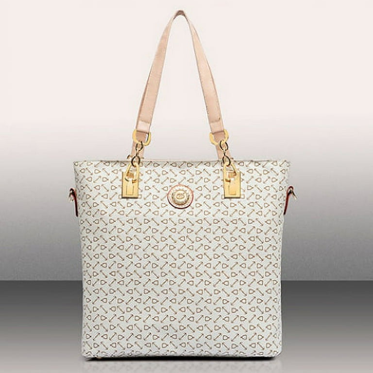 Classic,Fashionable 6pcs Geometric Pattern Tote Bag Set, Fashion