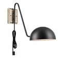 thumbnail image 2 of Globe Electric 51373 Addison 1-Light Plug-In Wall Sconce, Matte Black, 2 of 4