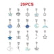 thumbnail image 2 of Kit de fabricación de pulseras Joyas DIY Cuentas Colgantes Set Cumpleaños Navidad Dar gracias Regalo Artesanía Accesorio Suministros para manualidades Azul kenally HA009248-02B, 2 of 6