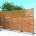 thumbnail image 5 of POSHIONS Shine Decorative Screen Brown 76"H x 47.2"L x 15.15"W, 5 of 6