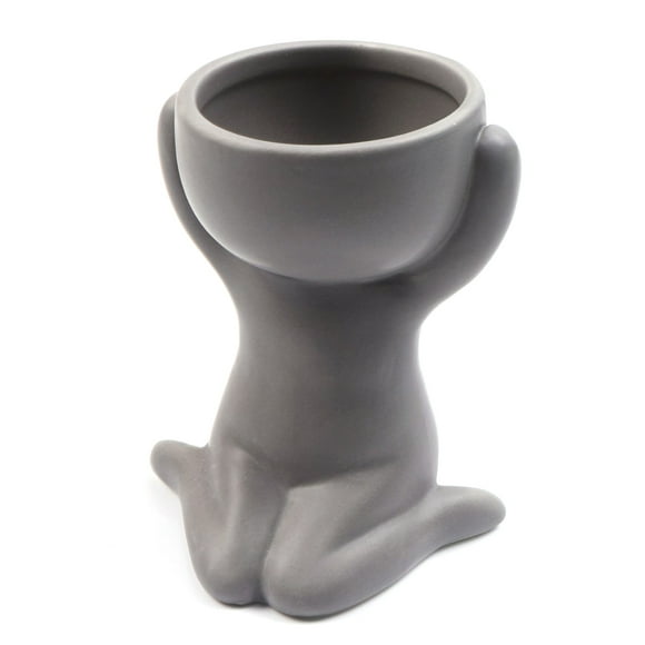 Humanoid Ceramic Flower Pot Succulent Pot Plant Small Vase Crafts Desktop Decoration YL1483--2