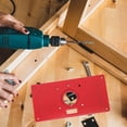 thumbnail image 4 of TEHAUX 1Jgo Volteadora Para Router De Madera Material Aleación De Aluminio Roja, 4 of 8