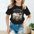 thumbnail image 2 of Weebloom Girls Tshirts,Kid Printed Round Neck Short Sleeve Tee Casual Loose Comfortable Girls Summer Tops,2-4 Years, 2 of 5