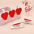 thumbnail image 5 of 48 pcs Red Heart Wooden Mini Clothespins(48 Pieces) Small Clothes Pins- Clothespins for Crafts Photos Wooden Paper Picture Clips Decorative Little Clothes Pins for Hanging Pictures (48, Red Heart), 5 of 8