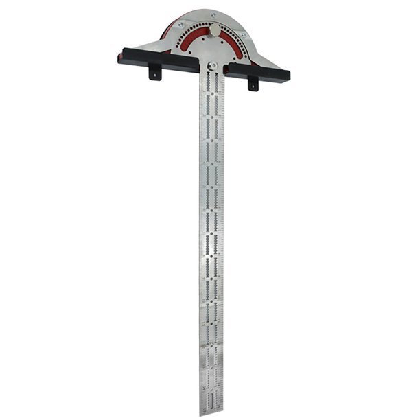 Regla De Borde De Acero Inoxidable, Regla De Ángulo Multifuncional Precisa, Transportador De Transportador, Herramienta De Marco De Calibre Para Carpintería, Ingeniería De Carpintería Noticed TO005529-02