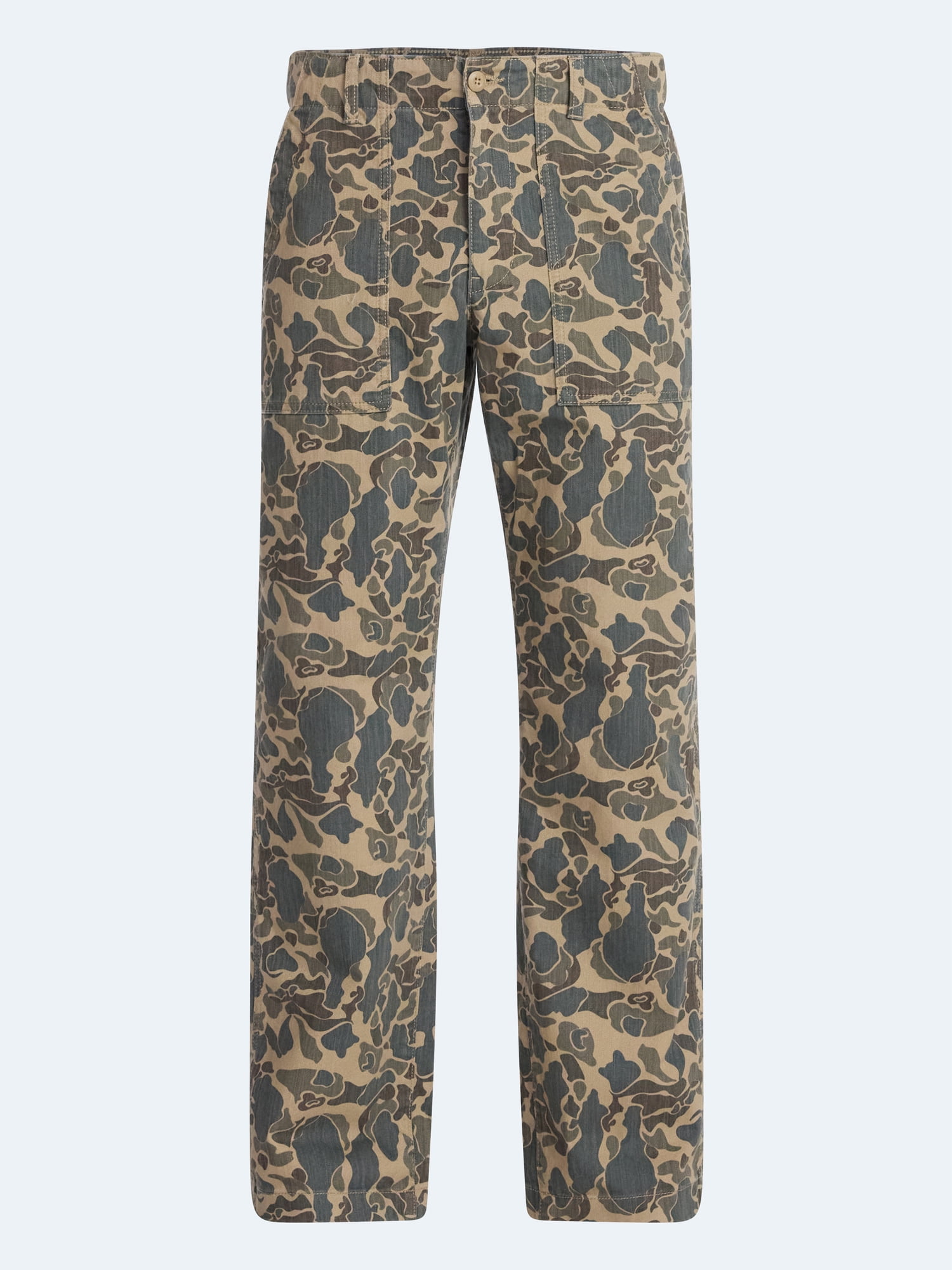 Free Assembly Men's Cotton Camo Utility Pants, Sizes 30-38
