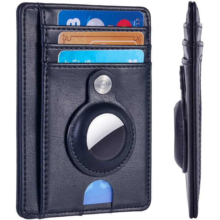 Apple AirTag Wallet Minimalist PocketSized Genuine Leather Credit