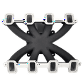 thumbnail image 2 of Aluminum Intake Manifold Single Plane Carb for Universal LS LS3/L92 300-131 Black, 2 of 5