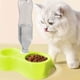 thumbnail image 4 of Comedero doble antideslizante ovalado pequeño para mascotas con diseño elevado para perros y gatos pequeños. Platos elevados fáciles de limpiar para una alimentación sin complicaciones., 4 of 7