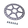 thumbnail image 2 of Rotor de freno de disco de 180 mm, reemplazo de disco de freno de 38 mm de diámetro interior, con tornillos para piezas de reparación de bicicletas, 2 of 8