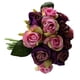 thumbnail image 3 of Matsuzay Ramo de rosas artificiales de 12 cabezas, ramo de simulación romántico, ramo de flores para boda en casa, ramo de novia, accesorios de Flores artificiales violeta Matsuzay HA7941-04B, 3 of 6