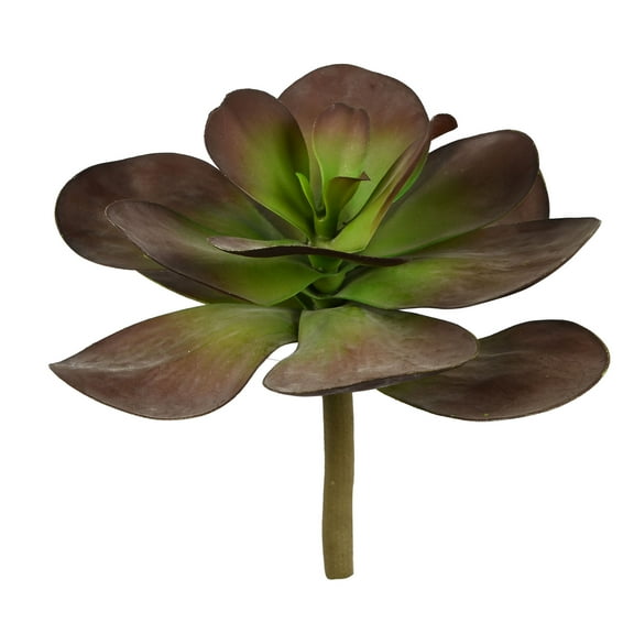 Vickerman 12" Artificial Green and Purple Succulent Stem.