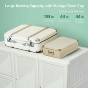 Gymax Portable Closet Clothes Foldable Armoire Wardrobe Closet w/8 Cubes Hanging Rods